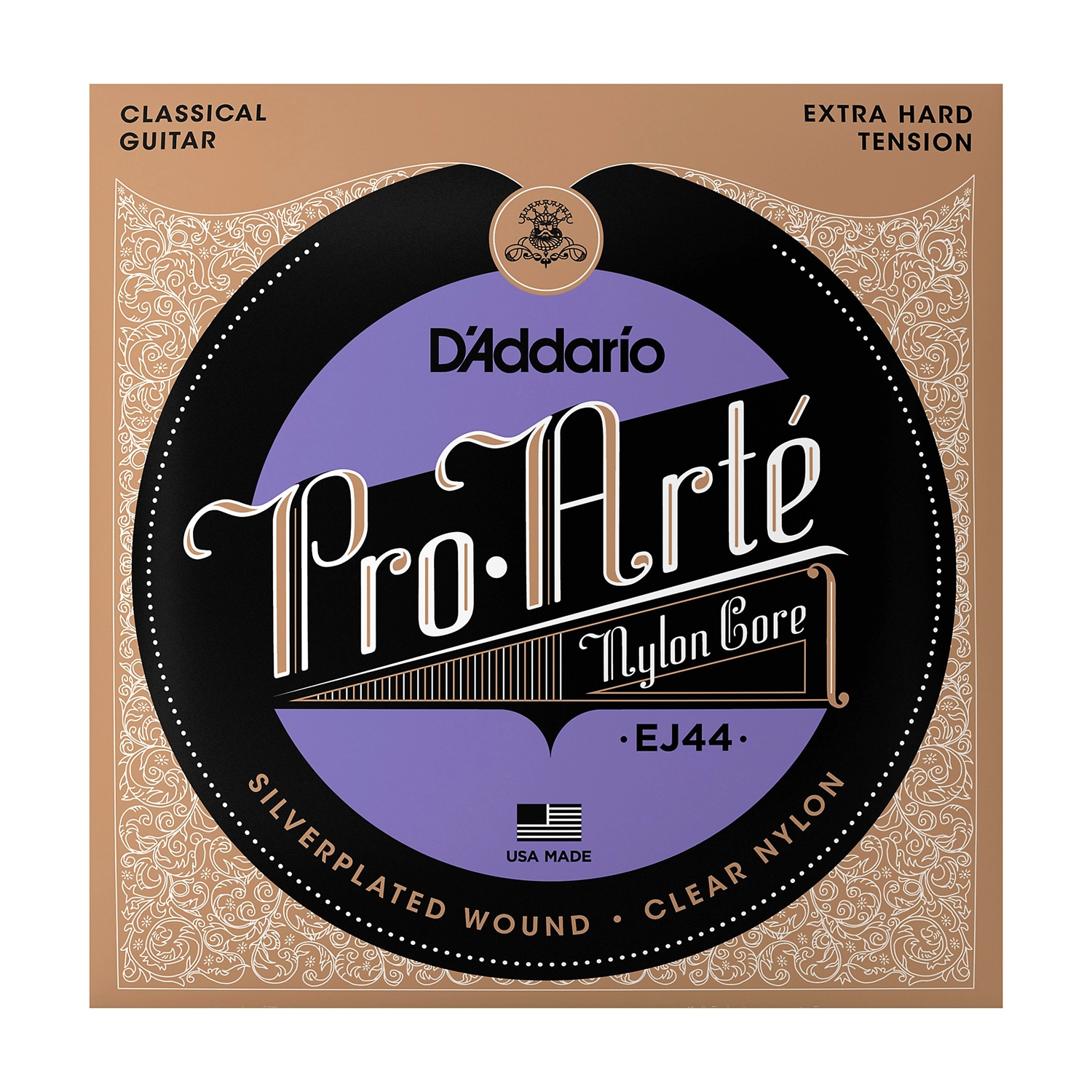 D'Addario Pro-Arte Classical Guitar Strings - Extra Hard Tension front panel view