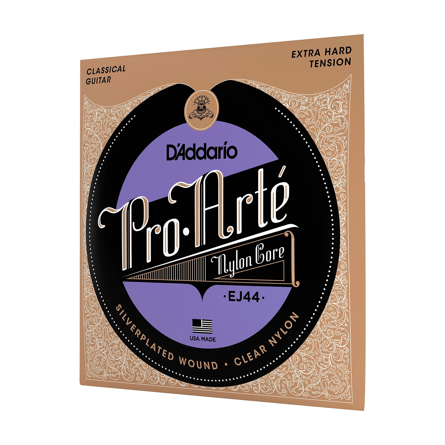 D'Addario Pro-Arte Classical Guitar Strings - Extra Hard Tension front side angle view
