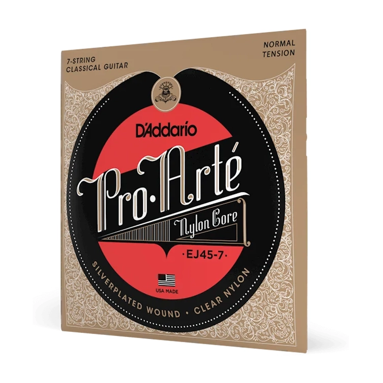 D'Addario Ej45-7 Pro-Arte .0280-.056 7-String Classical Guitar Strings