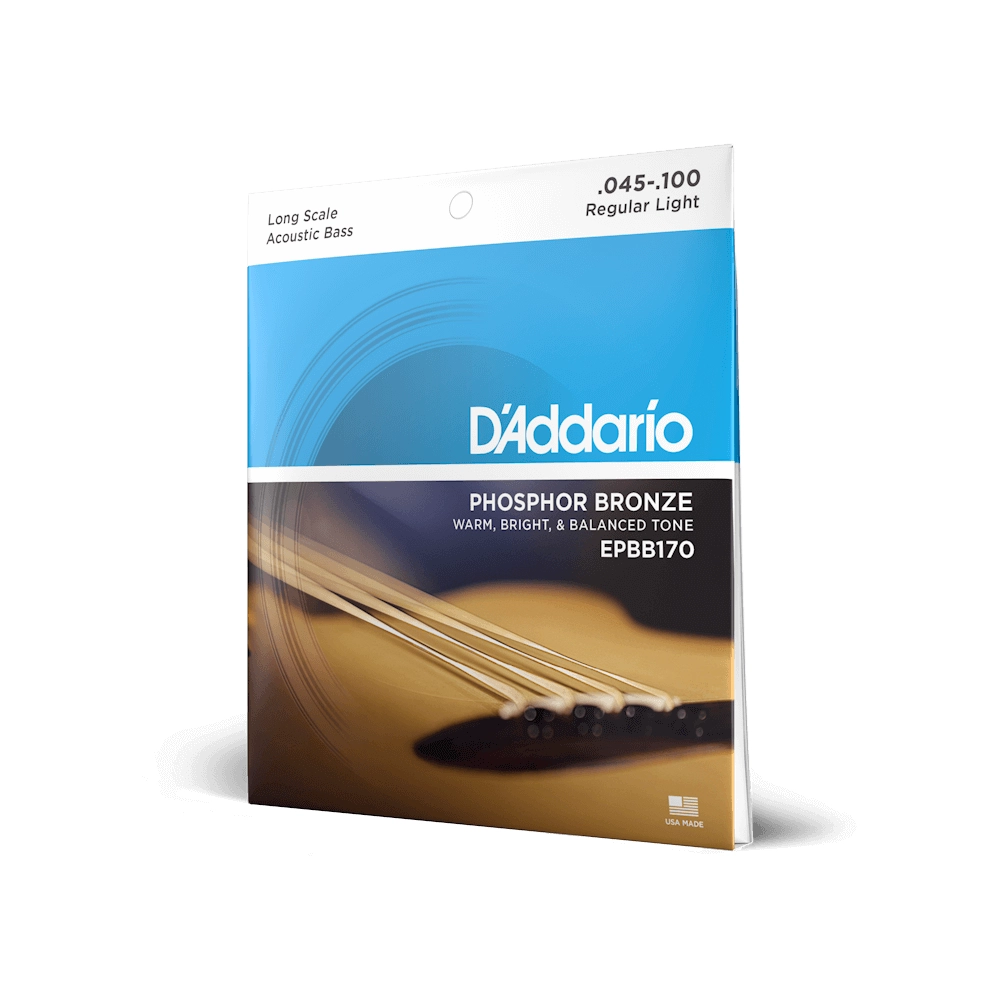 D'Addario Regular Light Long Scale Acoustic Bass Strings 45-100