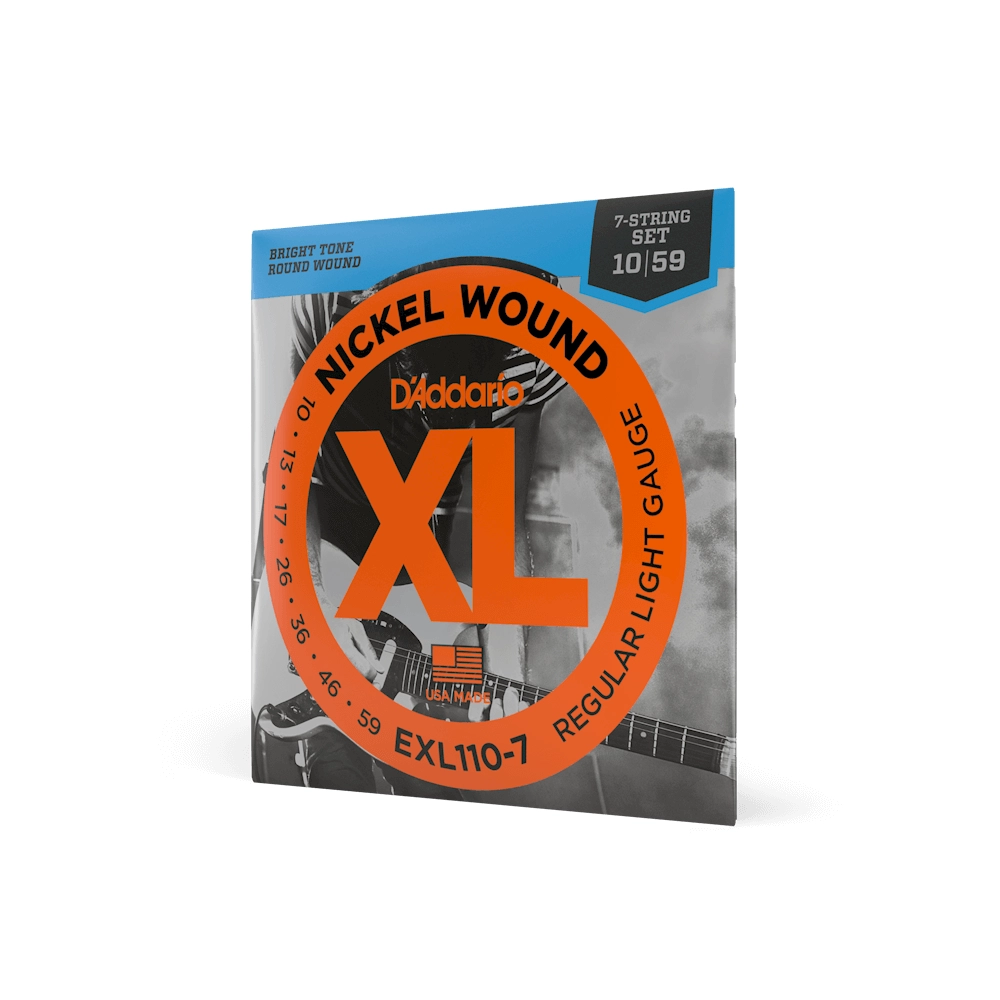 D'Addario EXL110-7 Regular Light 7-String Electric Guitar Strings .10-.59