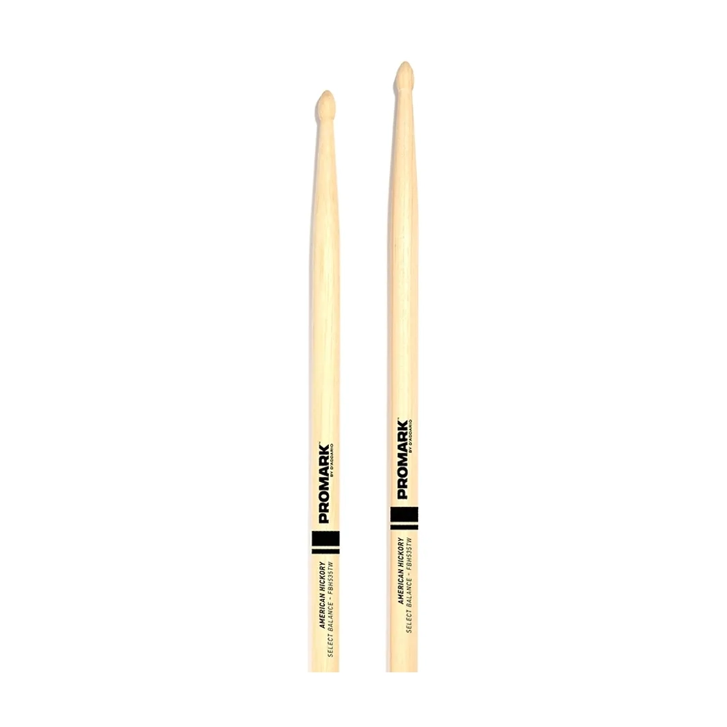 Promark Forward Balance Hickory Drumsticks - .535" - Teardrop Tip