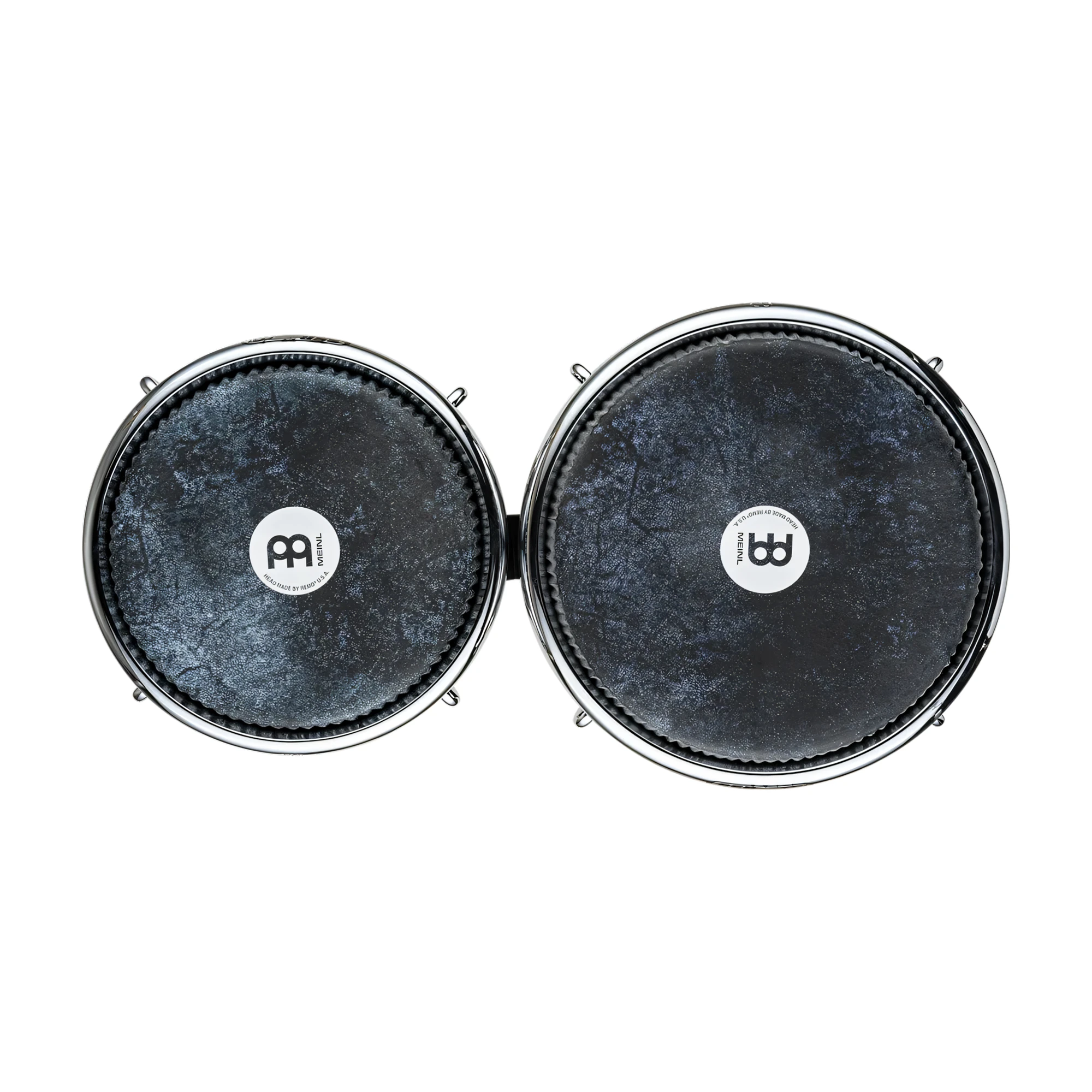Top view of Meinl Percussion FFBR400BK Fibercraft Series Fiberglass Bongos - Black