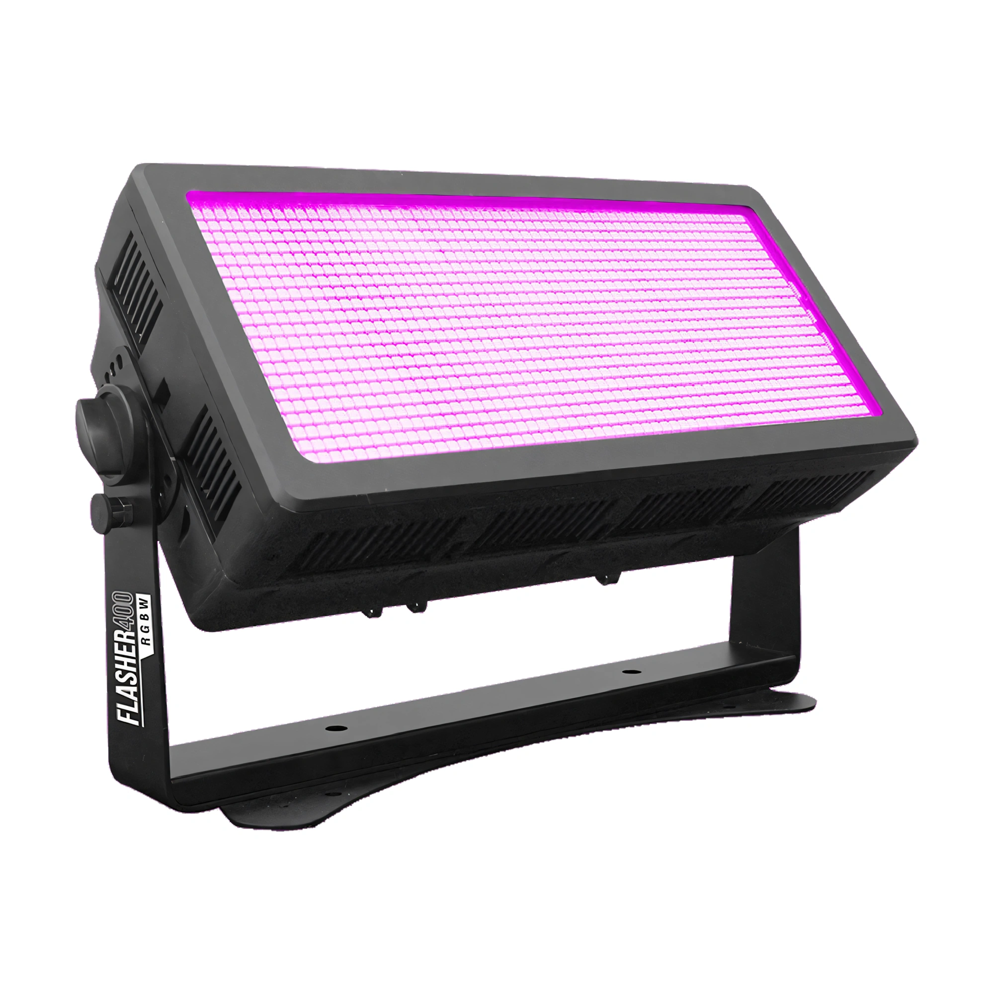 Lite Tek Flasher 400 RGBW LED Strobe front side angle view