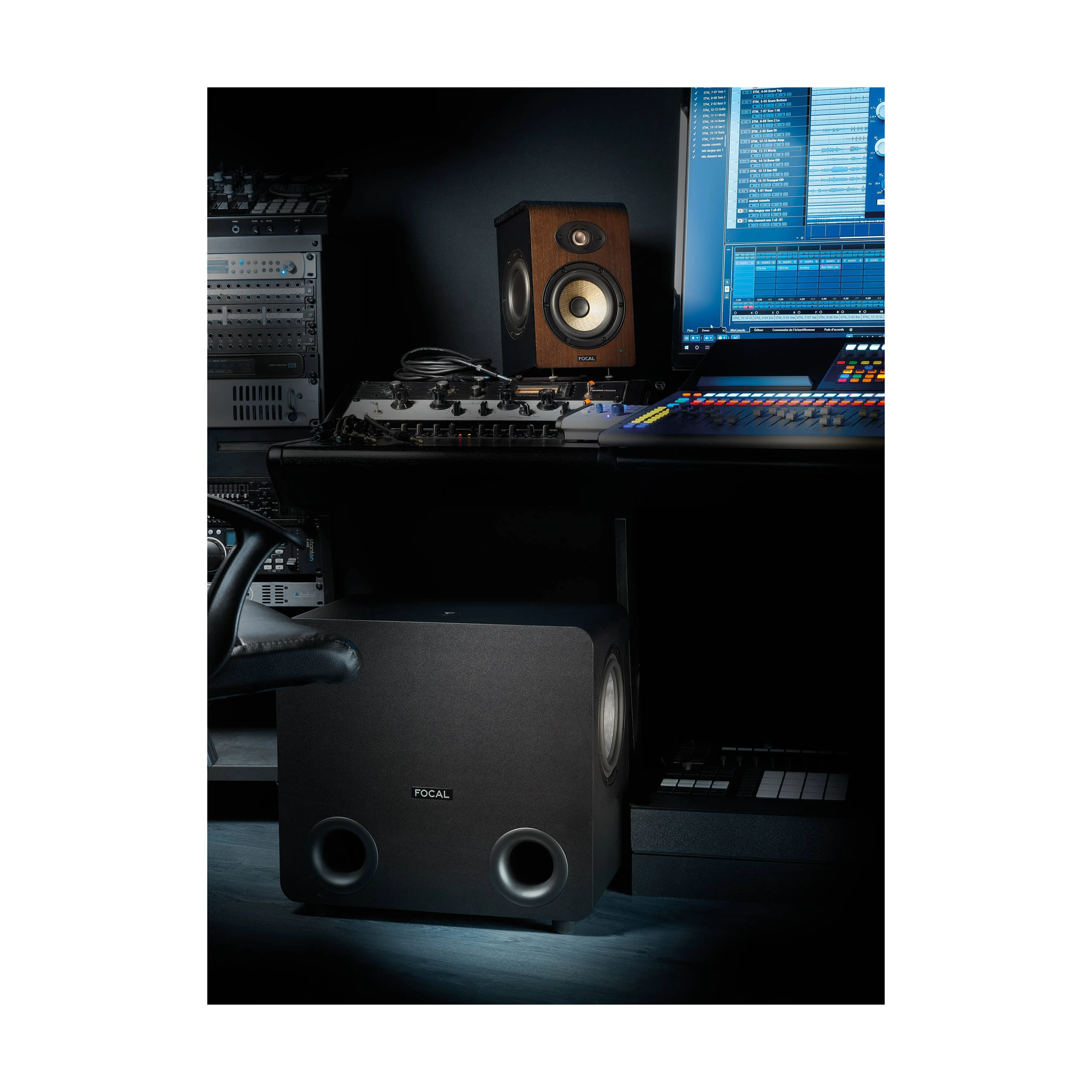 View in studio of Focal Sub One 8" Powered Studio Subwoofer