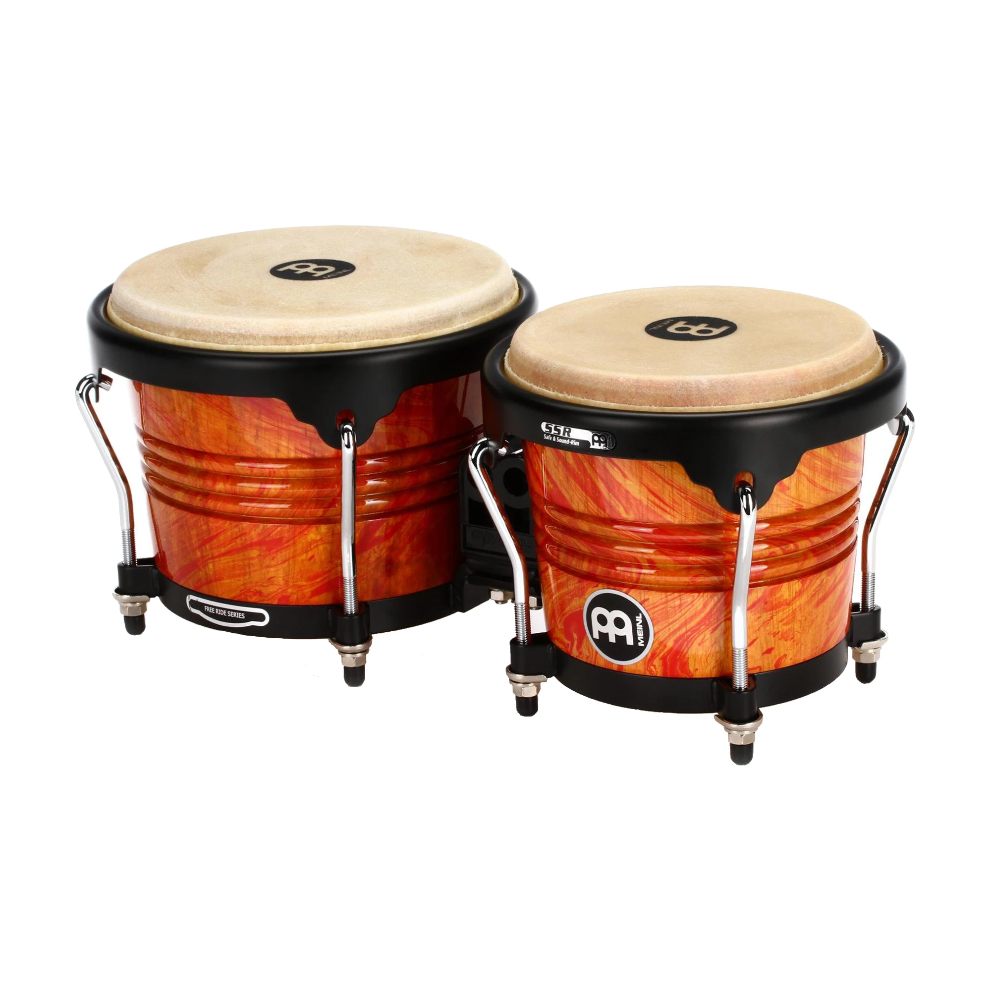 Meinl Marathon Designer Series Bongo, 6 3/4" & 8" Amber Flame