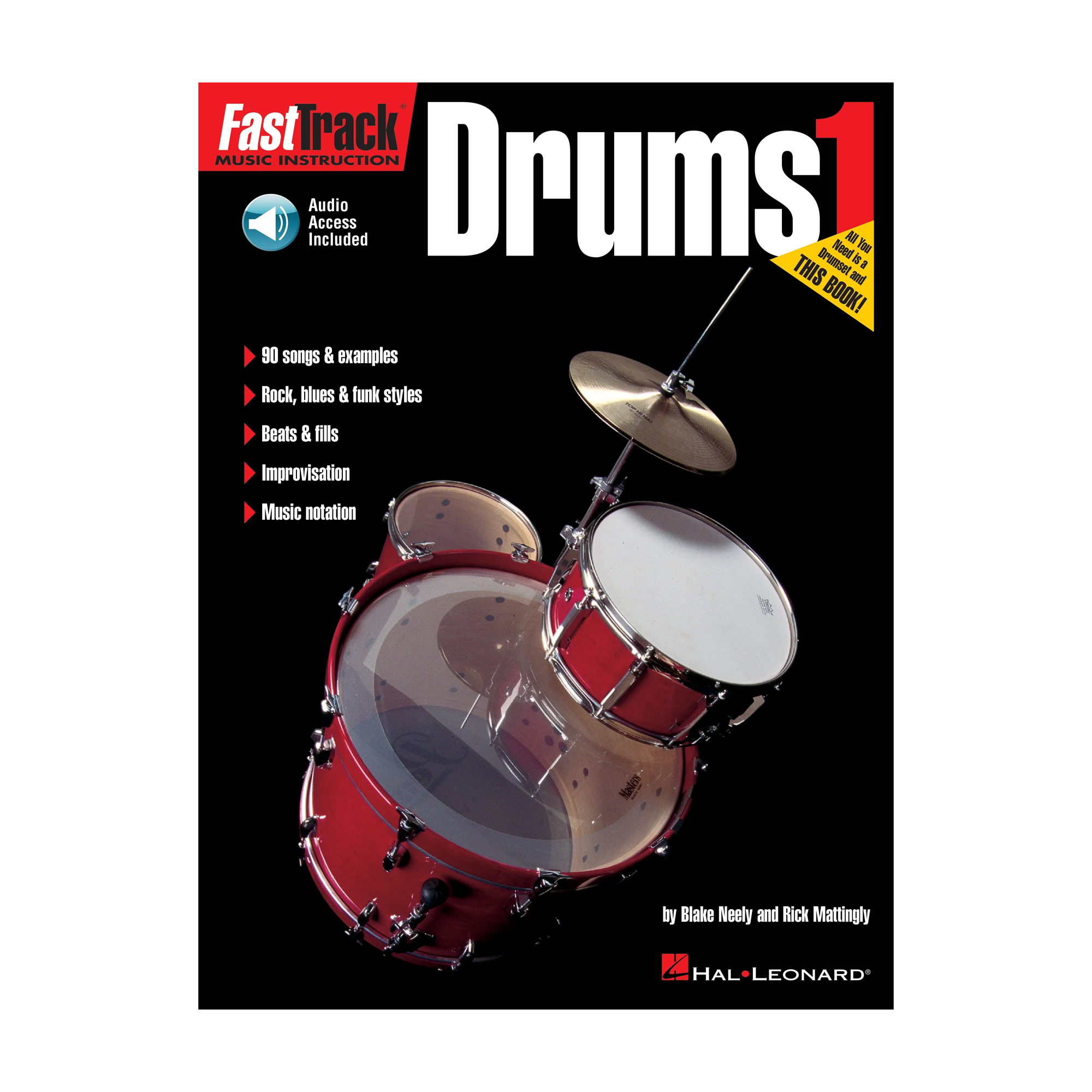 Front view of FastTrack Drums Method - Book 1