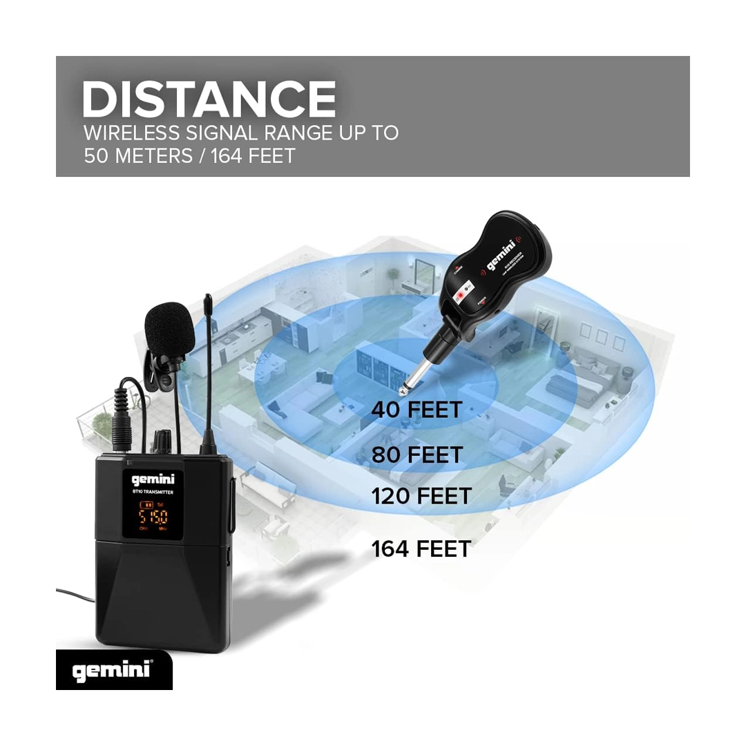 Gemini GMU-HSL100 Bodypack UHF Wireless Microphone System
