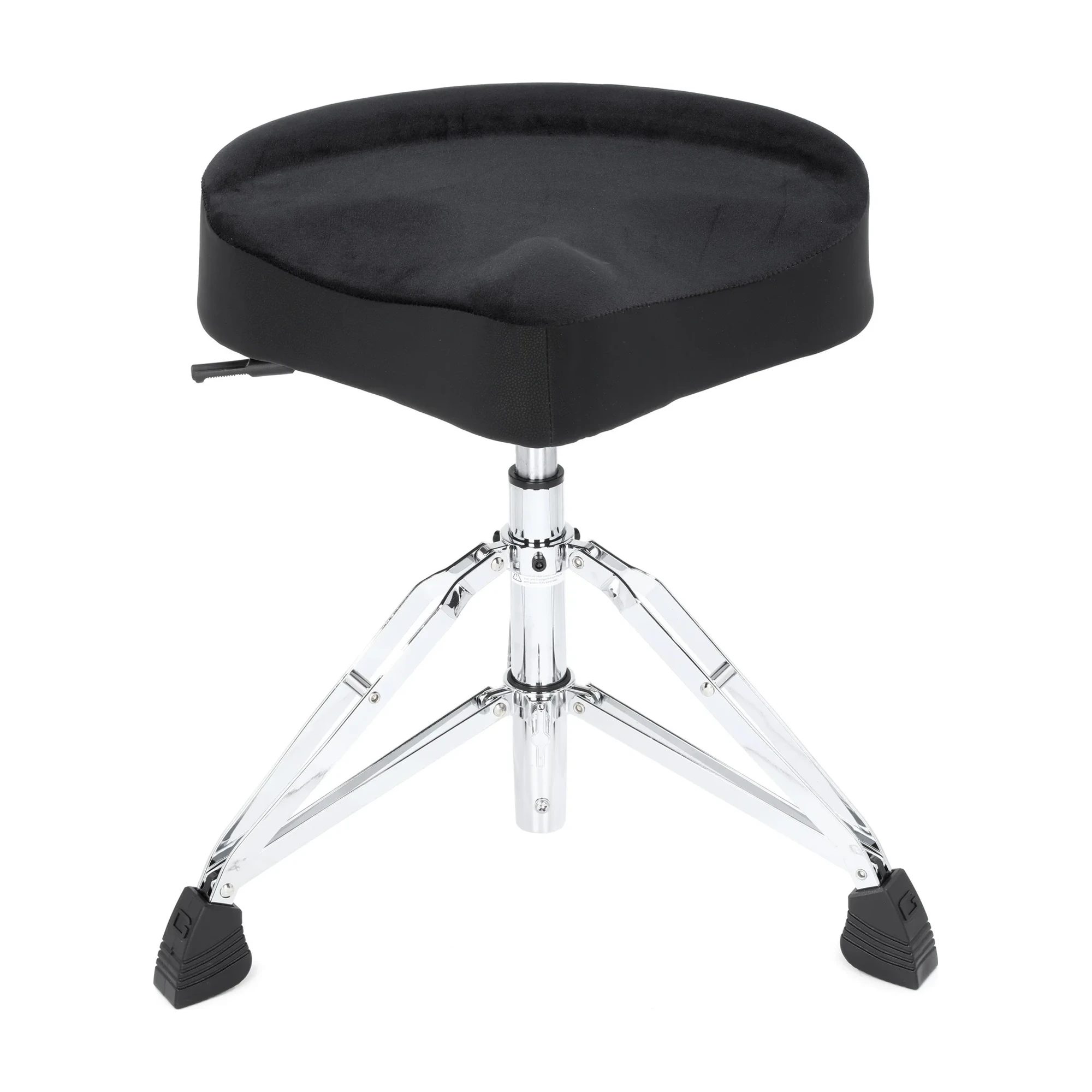 Front view of Gator GP-DTH-ASD-BK Air Glide Saddle Seat Drum Throne