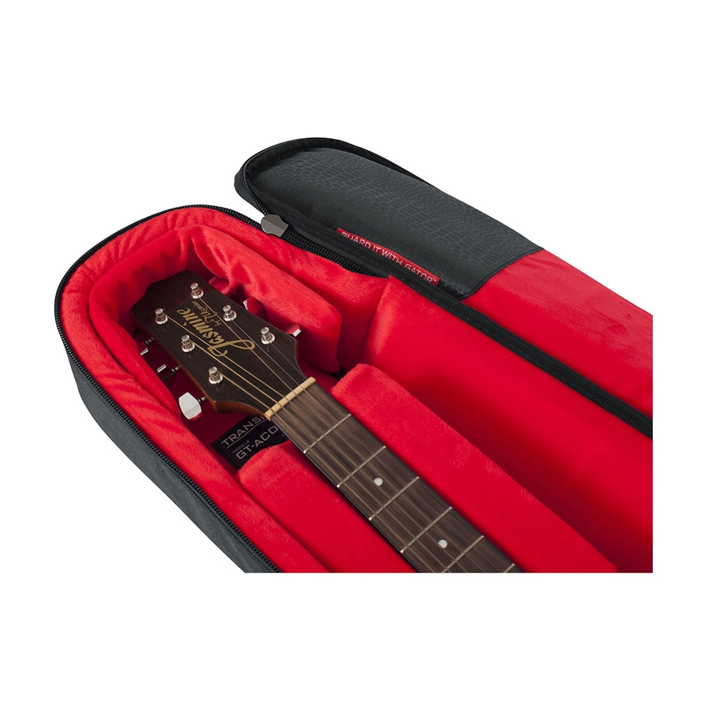 Gator Transit Acoustic Guitar Bag - Charcoal Black