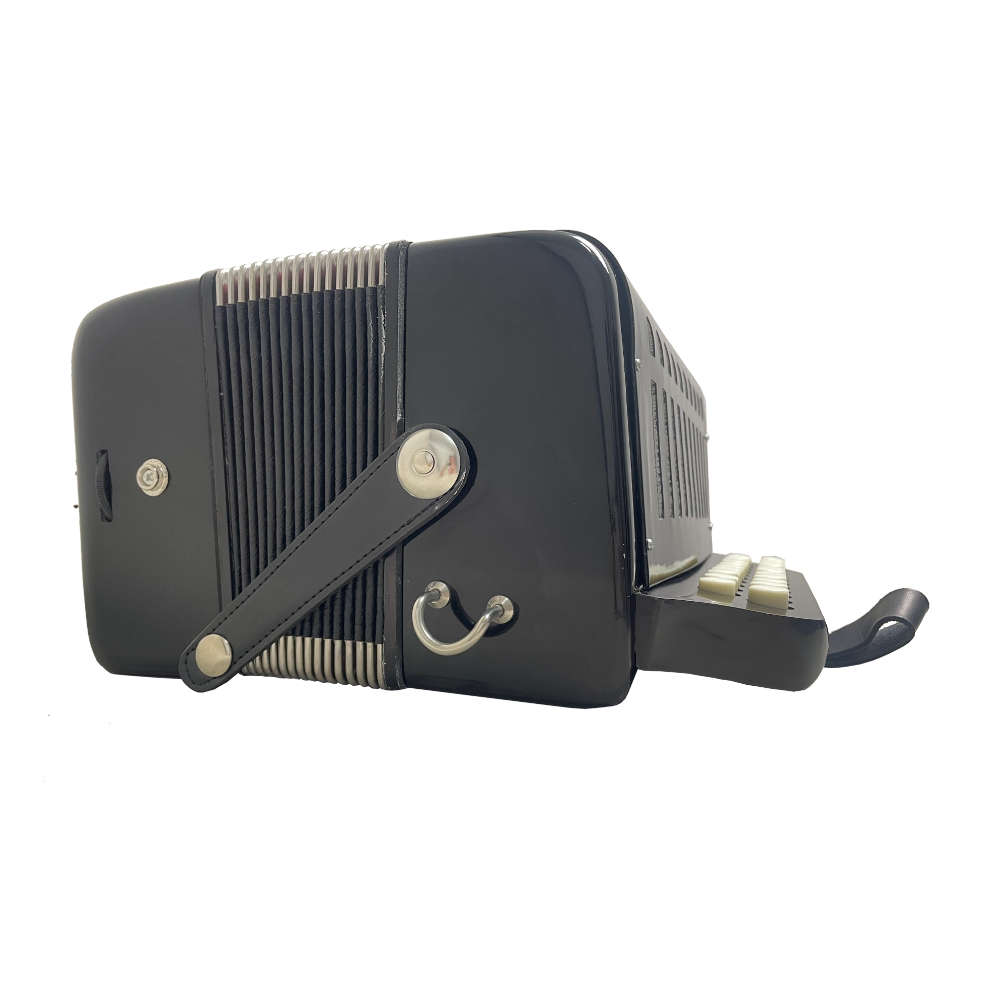 Ginelli 1201 Accordion W/ 21 Buttons & 8 Bass - Black