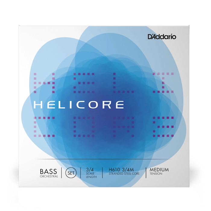 D'addario H610 3/4M Helicore Orchestral Double Bass String Set