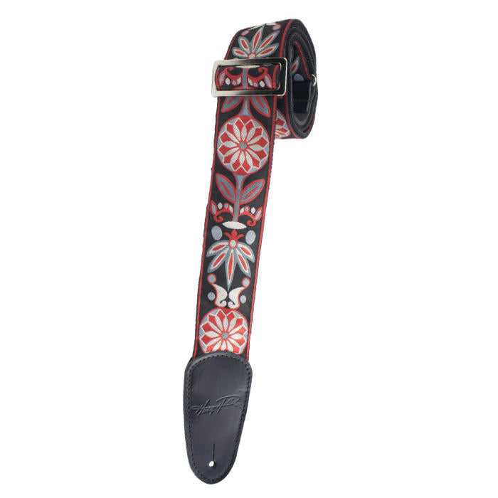 Henry Heller 2" Jacquard Deluxe Strap - Red Blossom