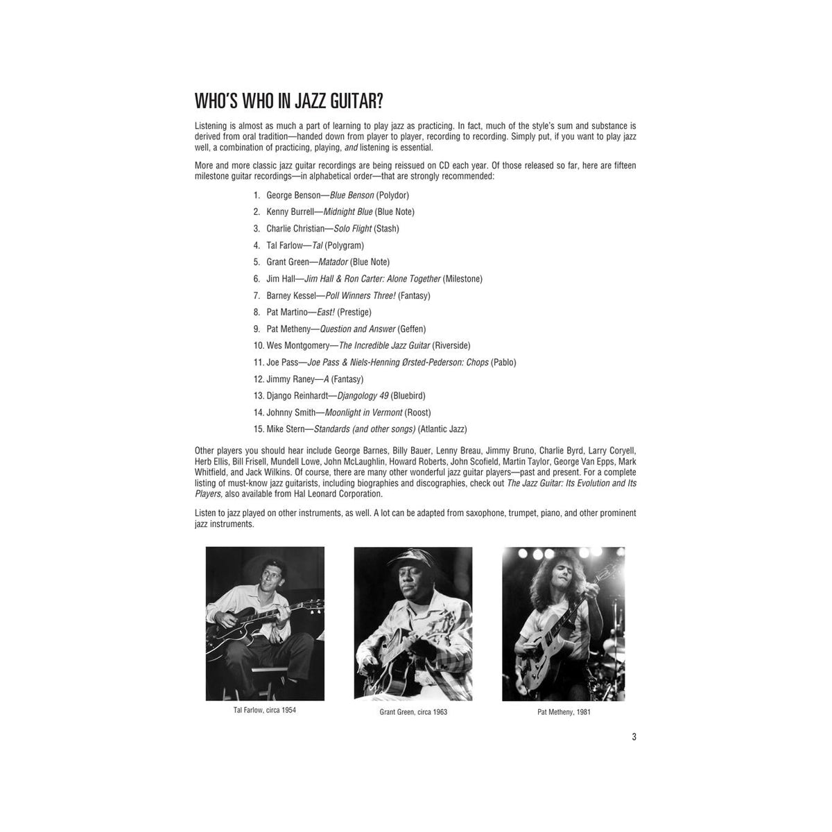 Hal Leonard Guitar Method – Jazz Guitar