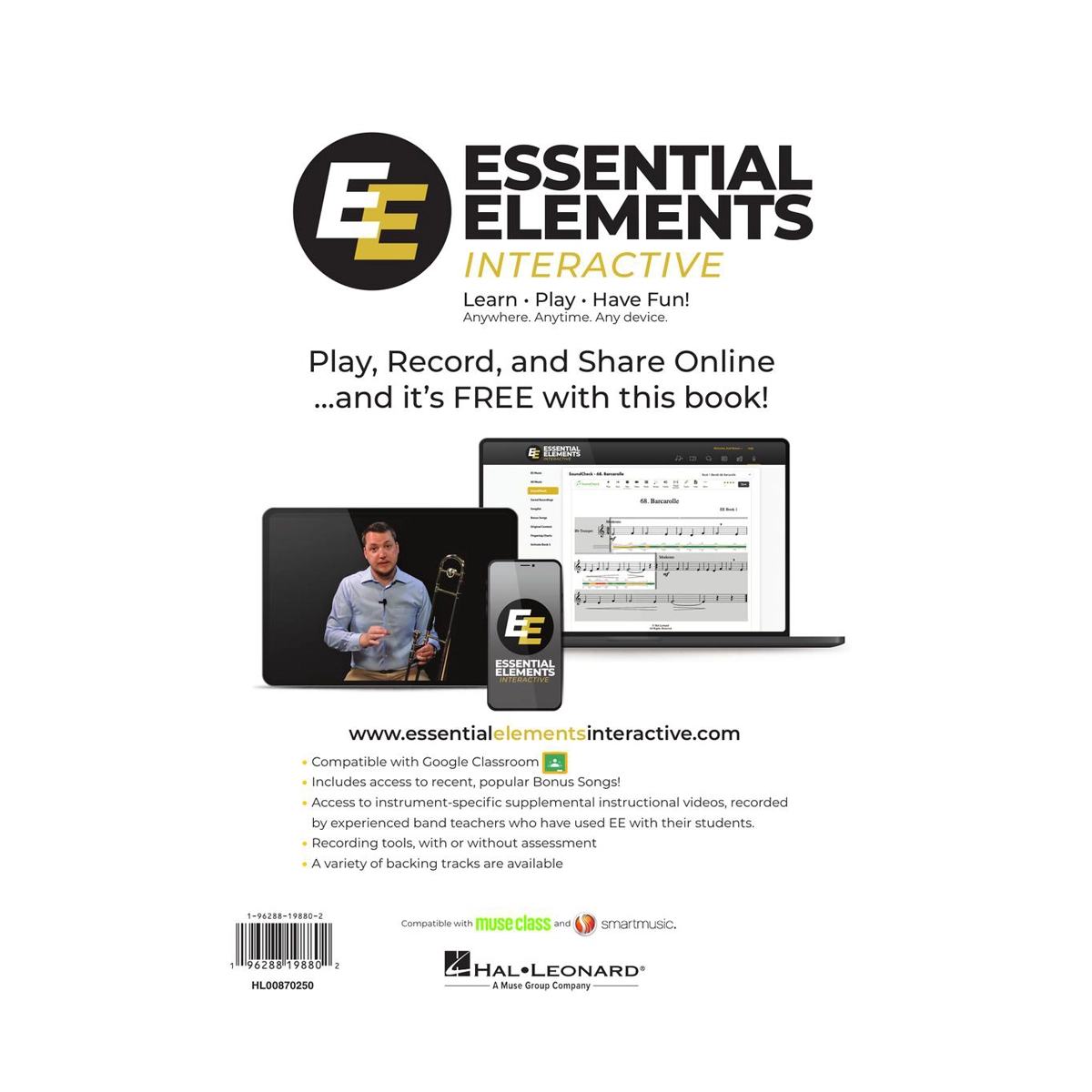 Essential Elements for Band – Bb Tenor Saxophone Book 1 with Online Resources