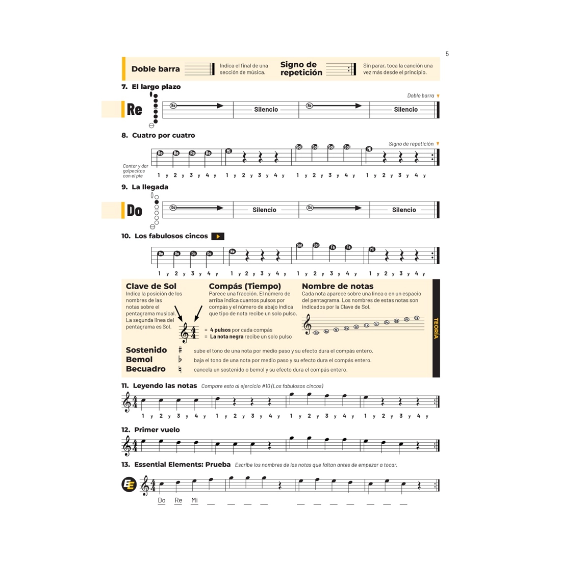 Essential Elements para Banda – Saxofón Tenor en Sib Libro Número 1 page 5