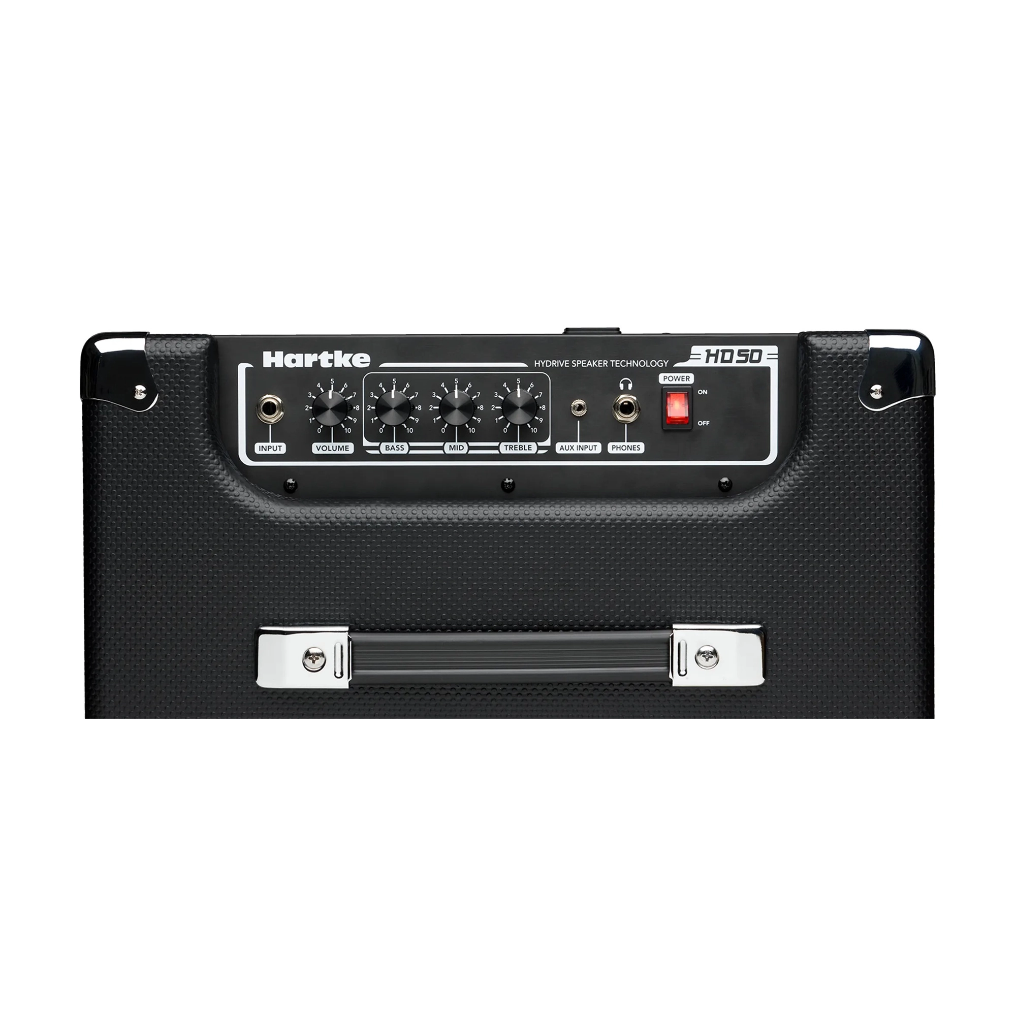 Hartke HD50 Bass combo amplifier 10" top panel view