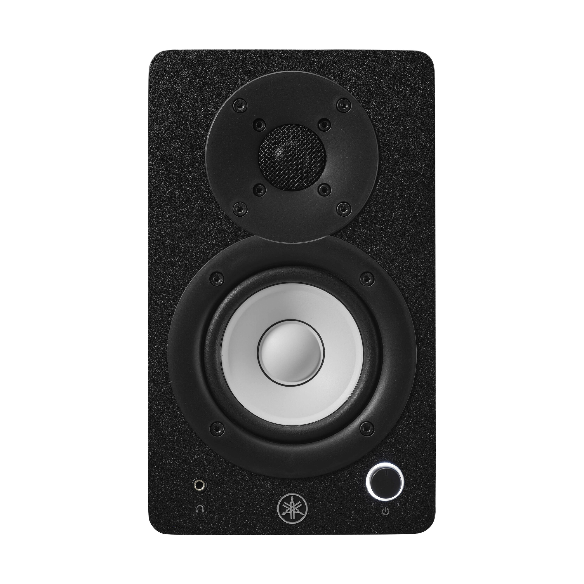 Front view of Yamaha HS3 3.5-inch Powered Studio Monitor Pair - Black