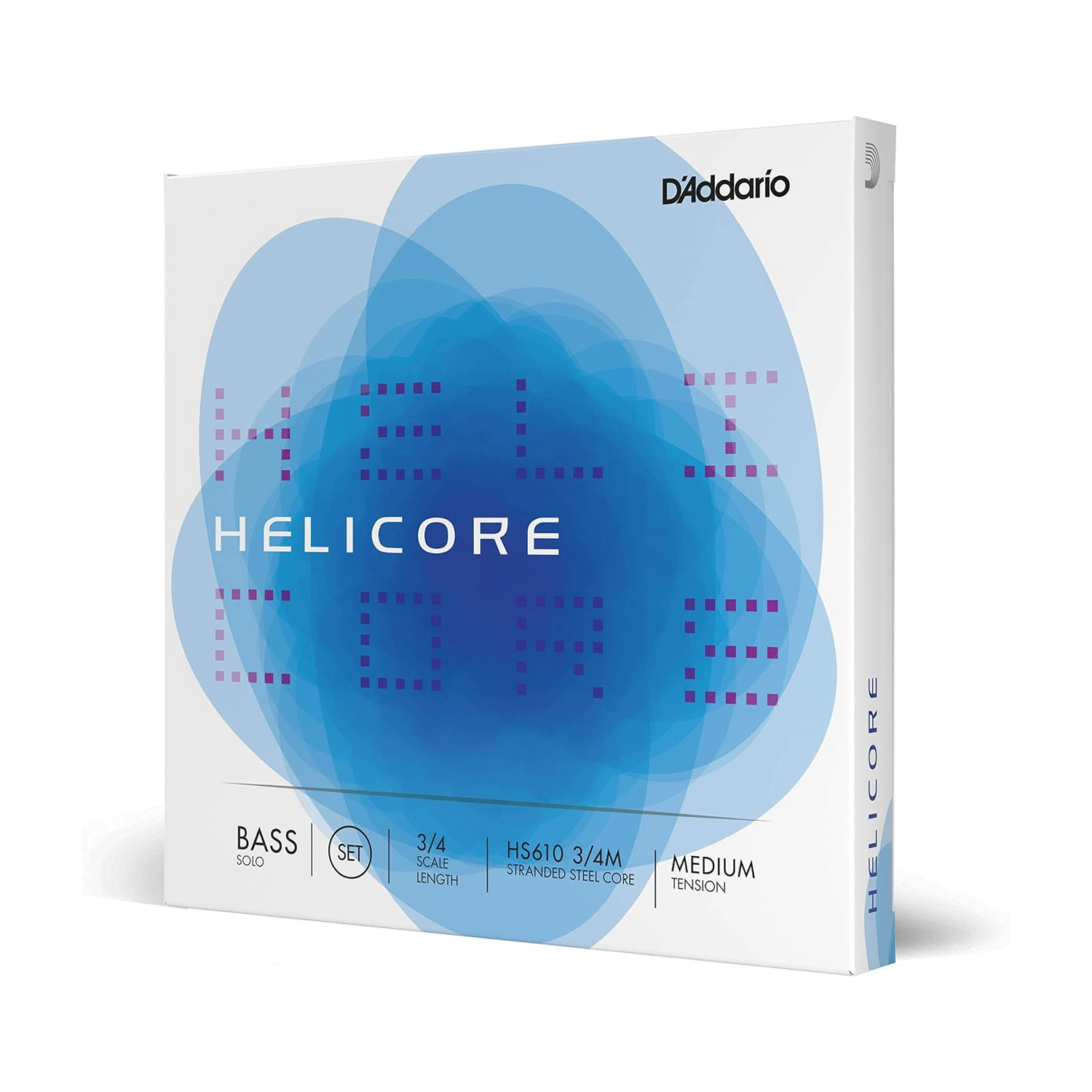 D'Addario HS610 3/4M Helicore Solo Double Bass String Set - Medium Tension