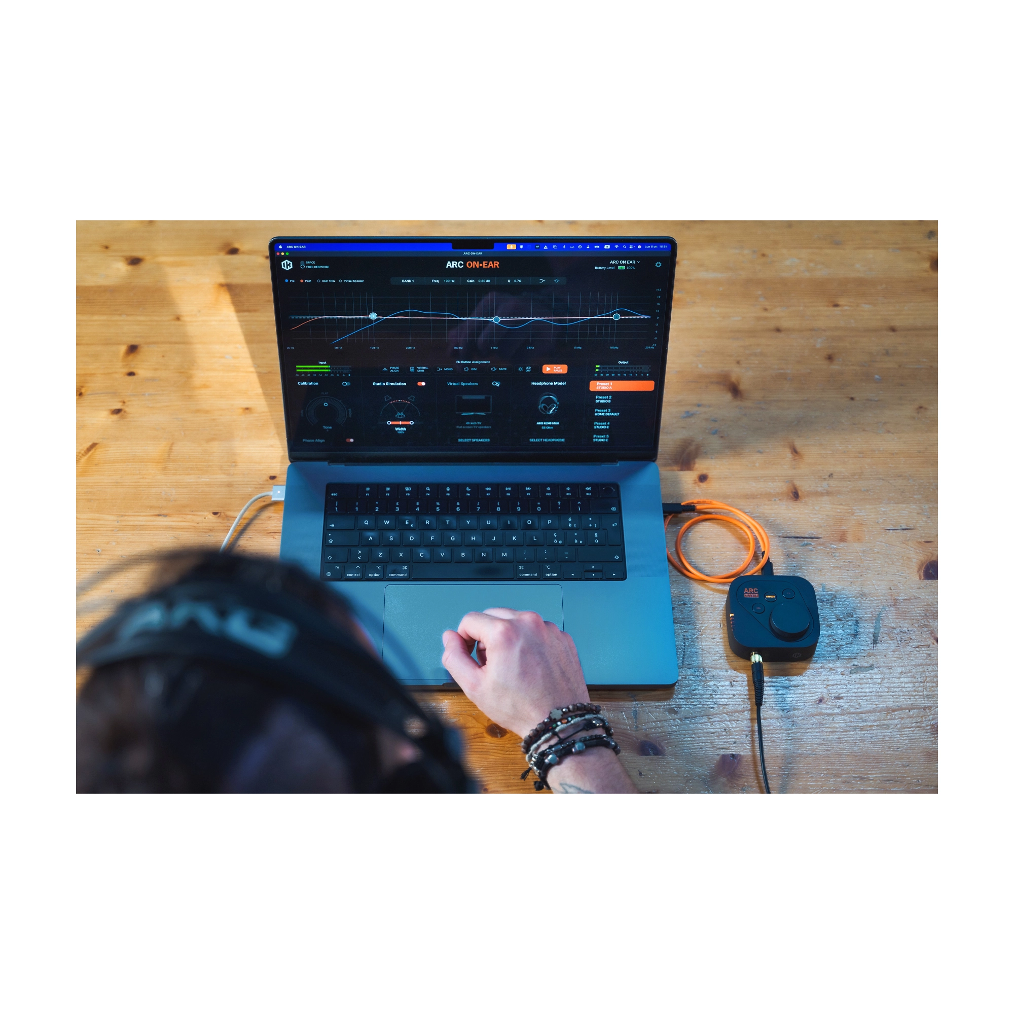 IK Multimedia Arc On-Ear Headphone Amplifier