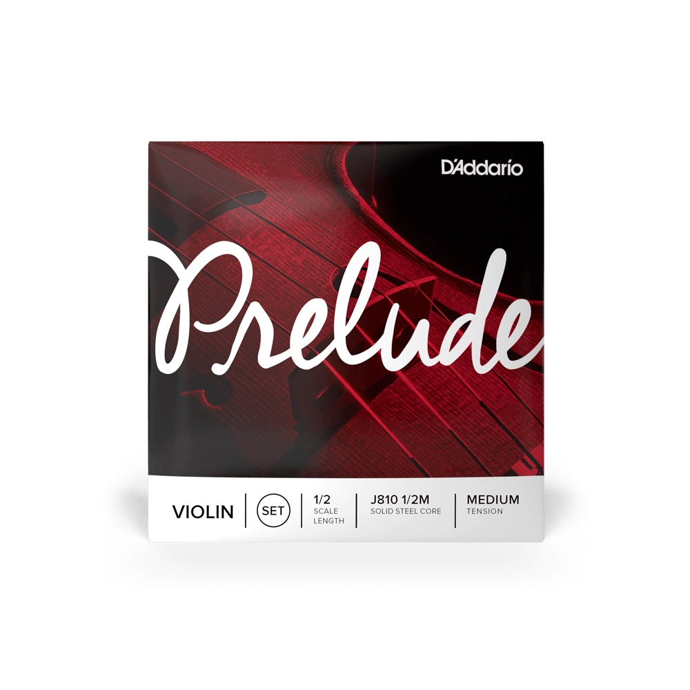 Juego de Cuerdas para Violín D'Addario Prelude, Escala 1/2, Tensión Media