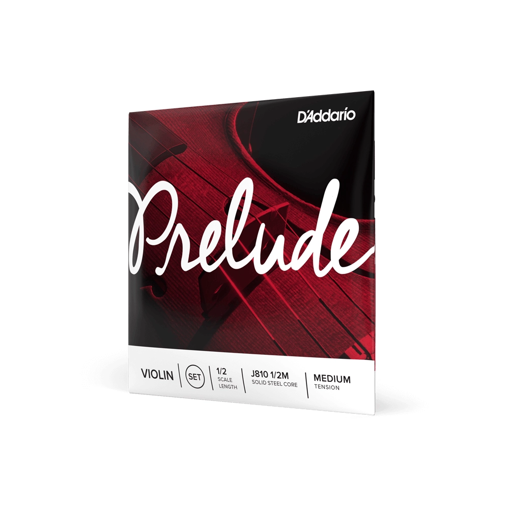 Juego de Cuerdas para Violín D'Addario Prelude, Escala 1/2, Tensión Media