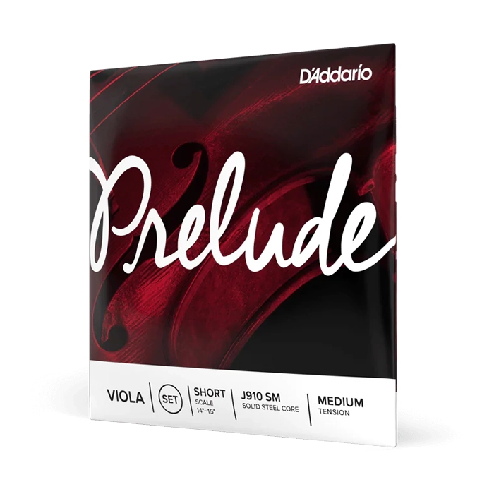 D'Addario J910 Prelude Viola String Set - Short Size, Medium Tension