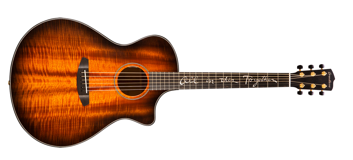 Guitarra acústica-eléctrica Breedlove Jeff Bridges Oregon Concerto CE - Bourbon