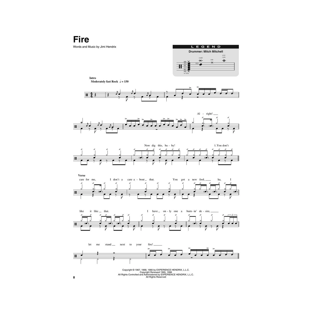 Jimi Hendrix Experience - Smash Hits - Drum Play-Along Volume 11