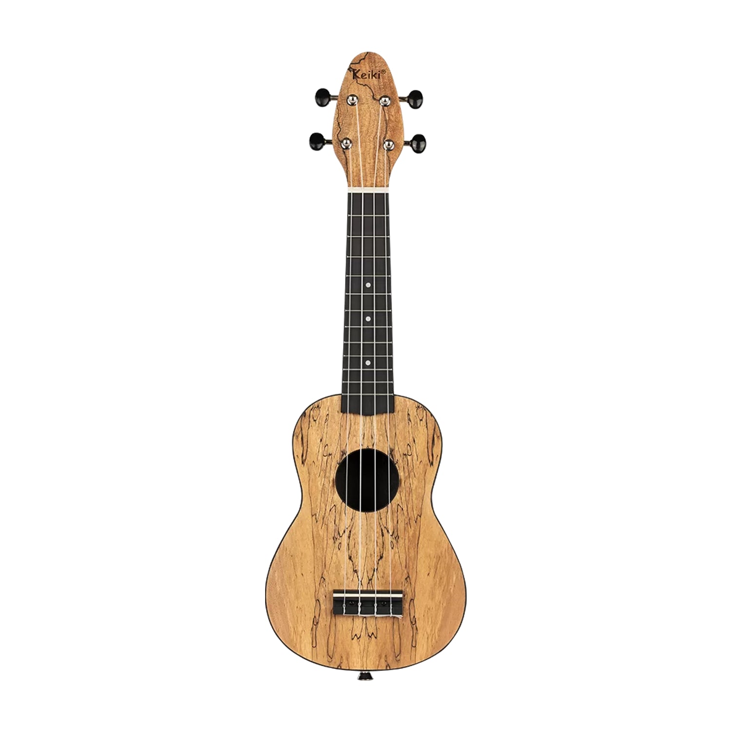 Ortega Guitars 4-String Keiki Exotic Wood Series Soprano Ukulele Pack