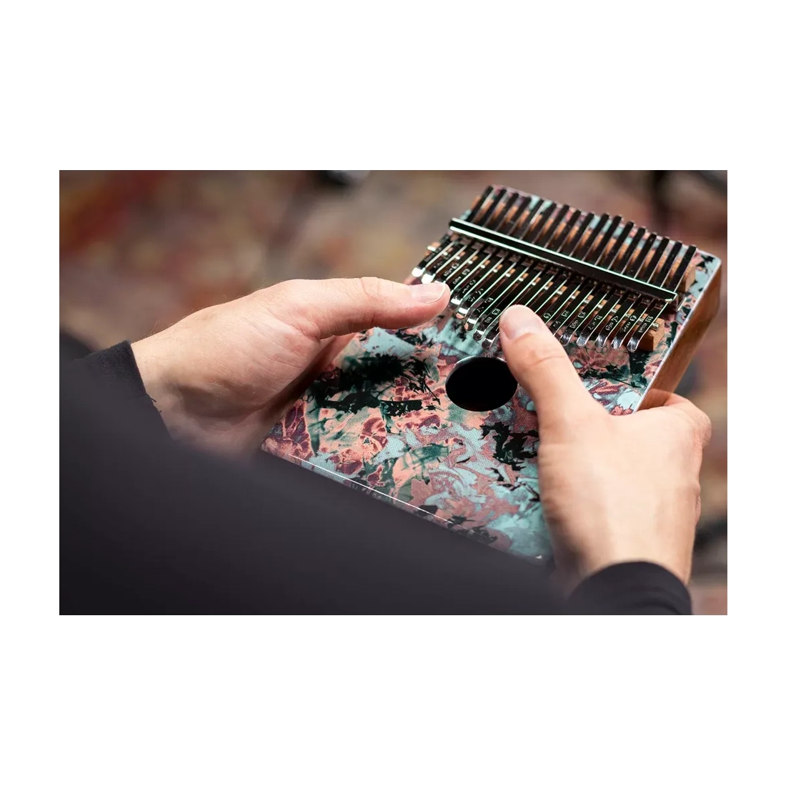 Meinl Percussion Sound Hole Designer Kalimba In C Major - Acacia Lifestyle