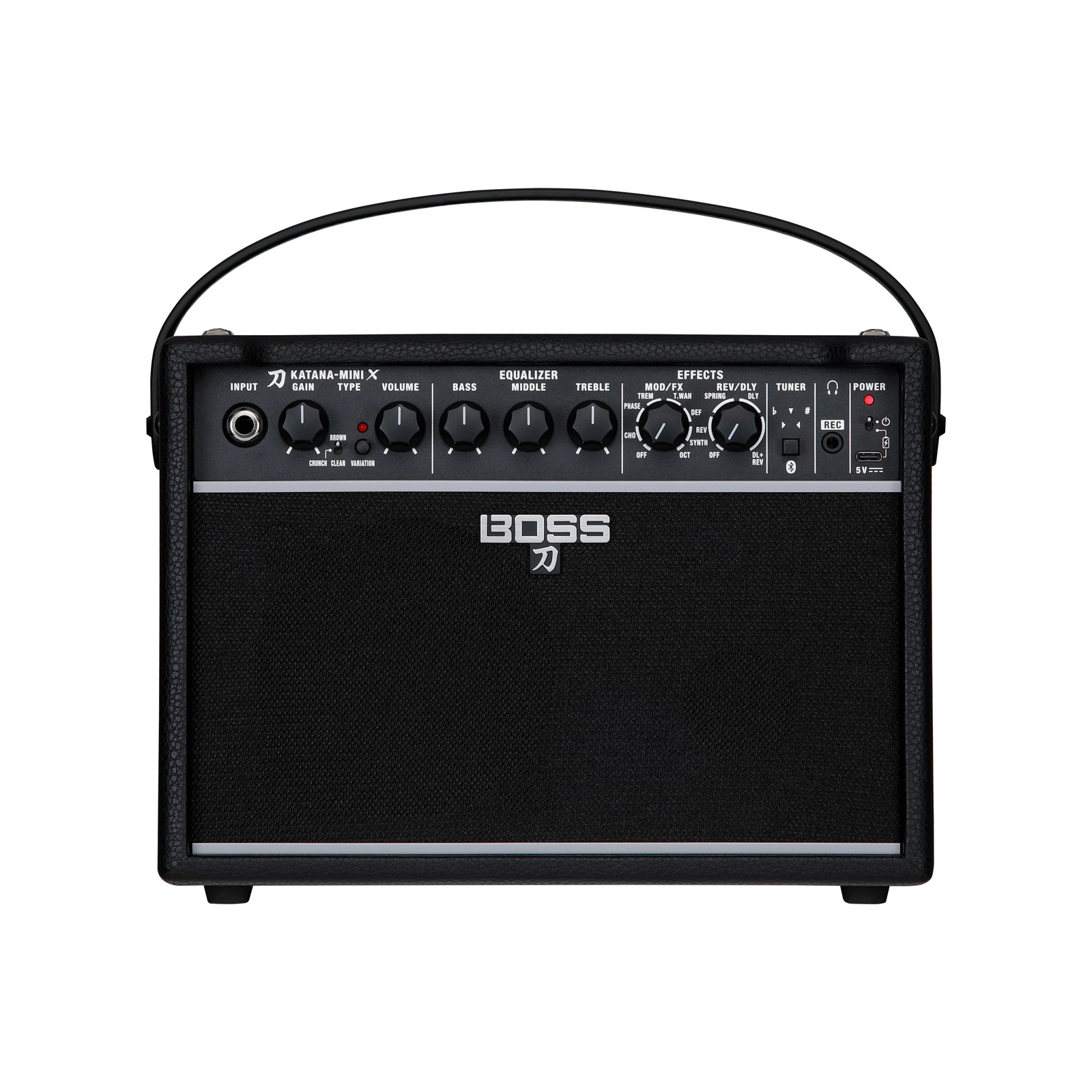 Boss guitar amplifier on a white background
