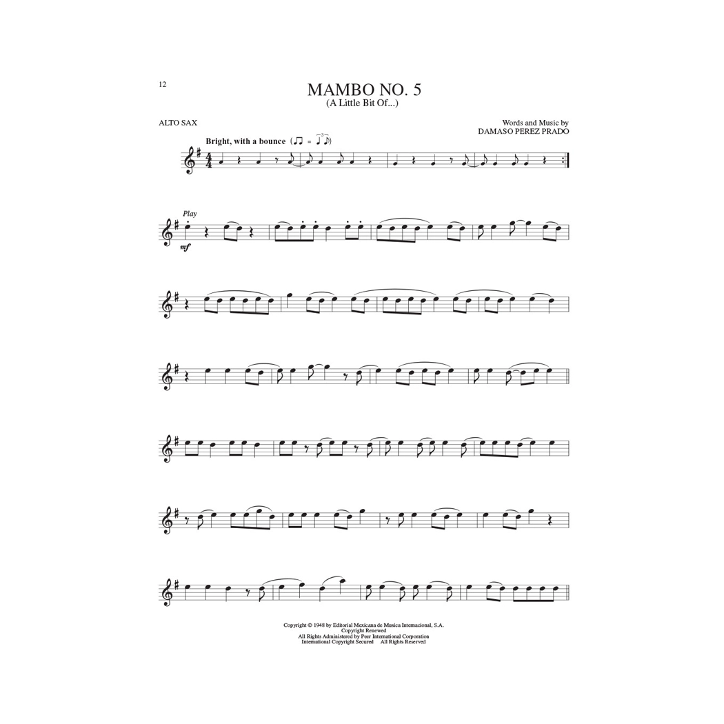 Latin Hits - Instrumental Play Along for Alto Sax