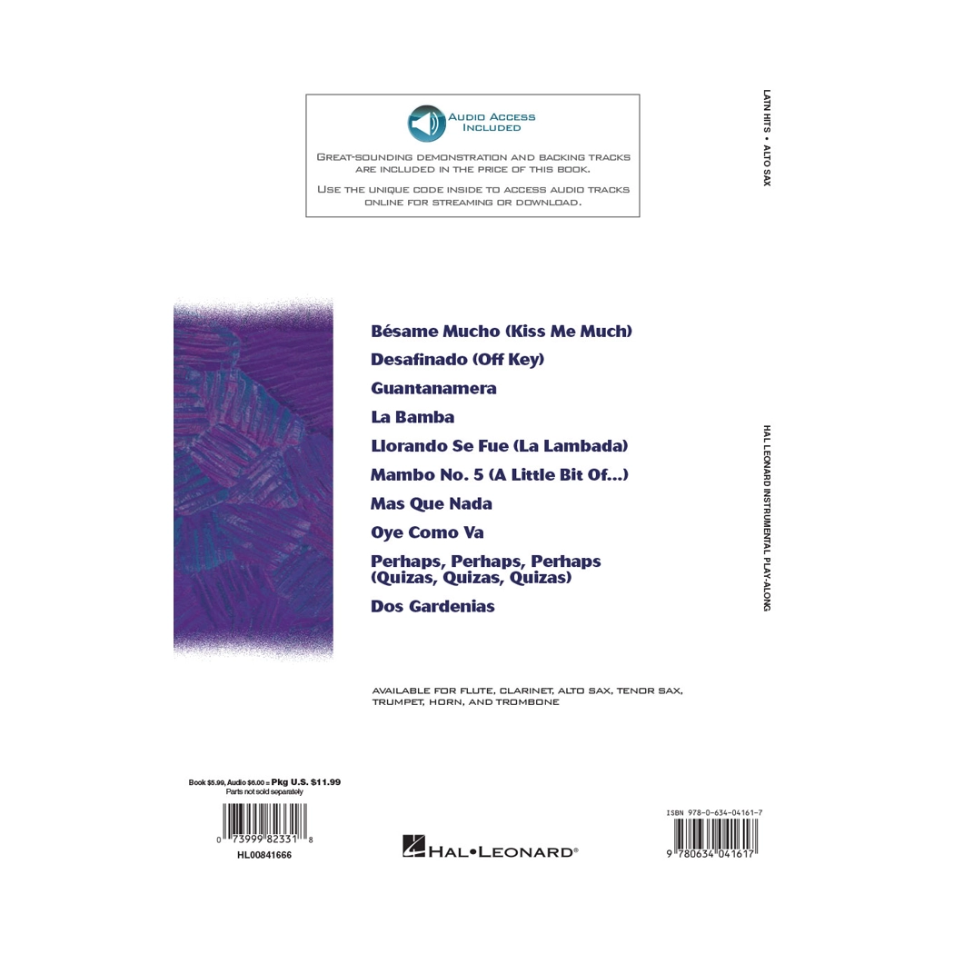 Latin Hits - Instrumental Play Along for Alto Sax