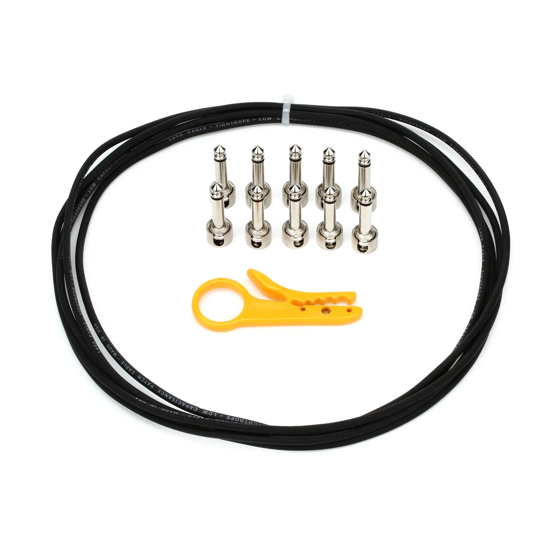 Lava Cable Tightrope Pedalboard Cable Kit - 10 Foot - Black