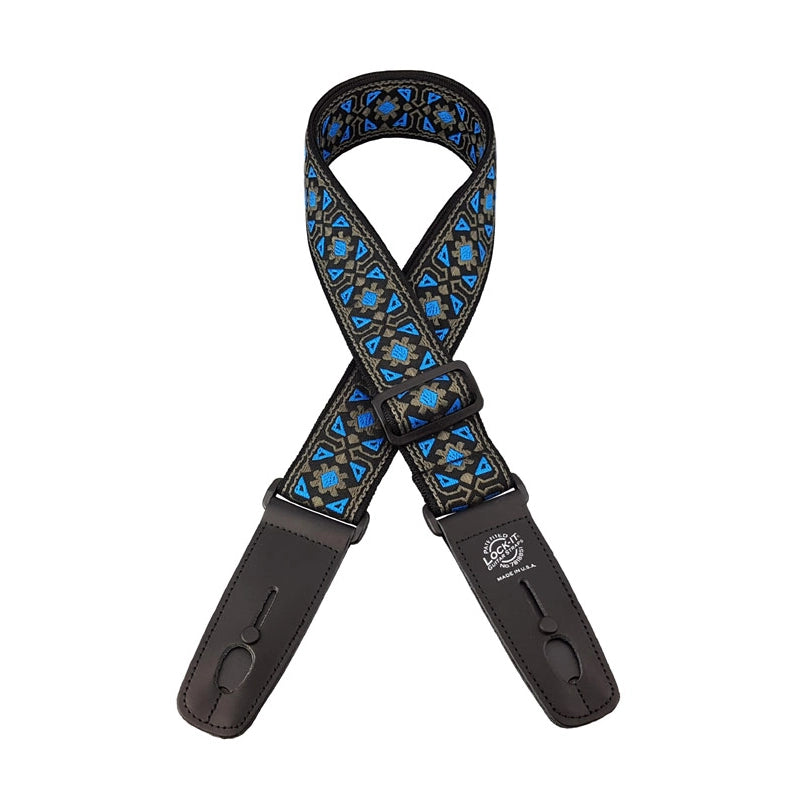 Lock-It Straps Retro Vintage Series Jacquard Strap With Locking Ends - Minstrel