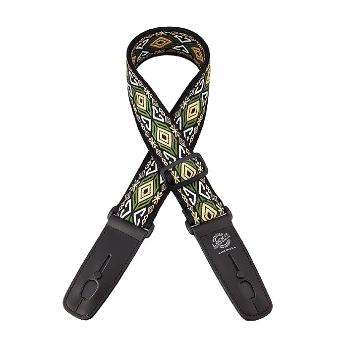 Lock-It Straps Retro Vintage Series Jacquard Strap  - Emerald Isle