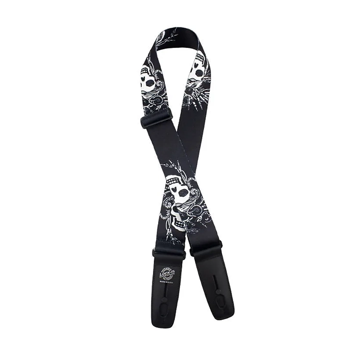 Lock-It Straps Polymer Plush 2" Locking Guitar Strap - Medusa