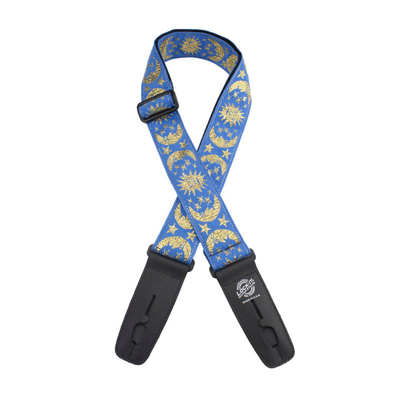 Lock-It Straps Designer Series 2" Guitar Strap With Locking Ends - Blue Moon