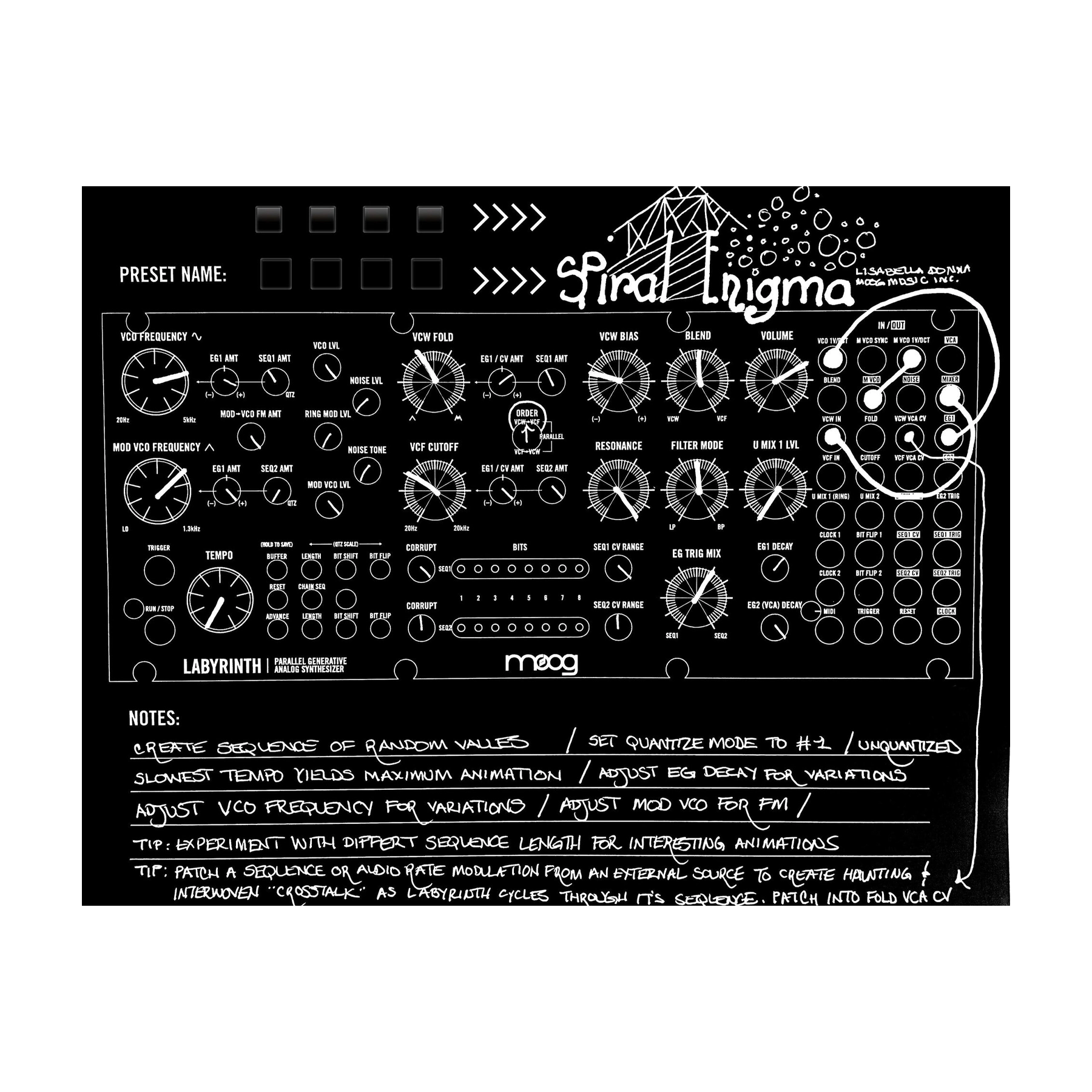 Moog Labyrinth Semi-modular Parallel Generative Analog Synthesizer - B-Stock