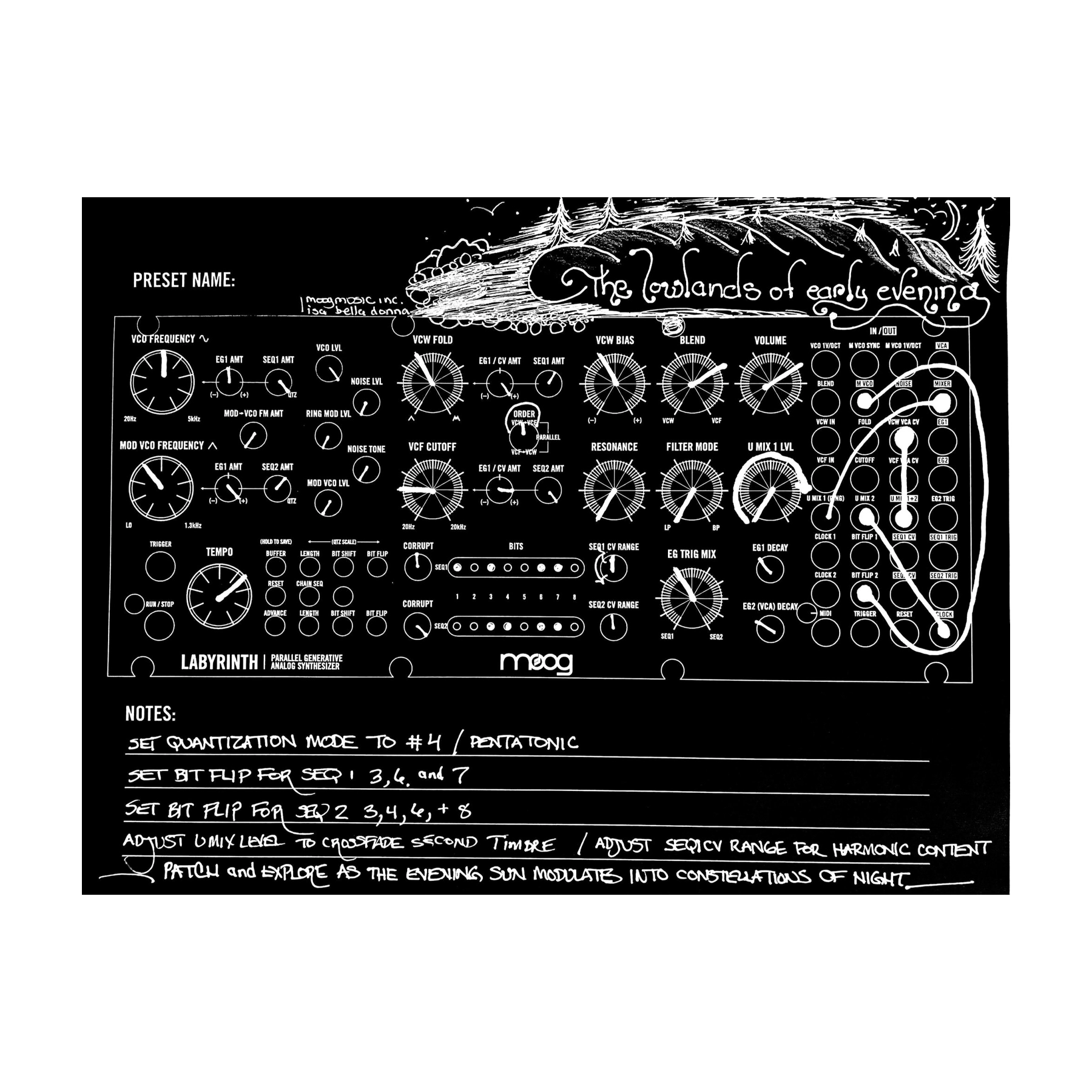 Moog Labyrinth Semi-modular Parallel Generative Analog Synthesizer - B-Stock