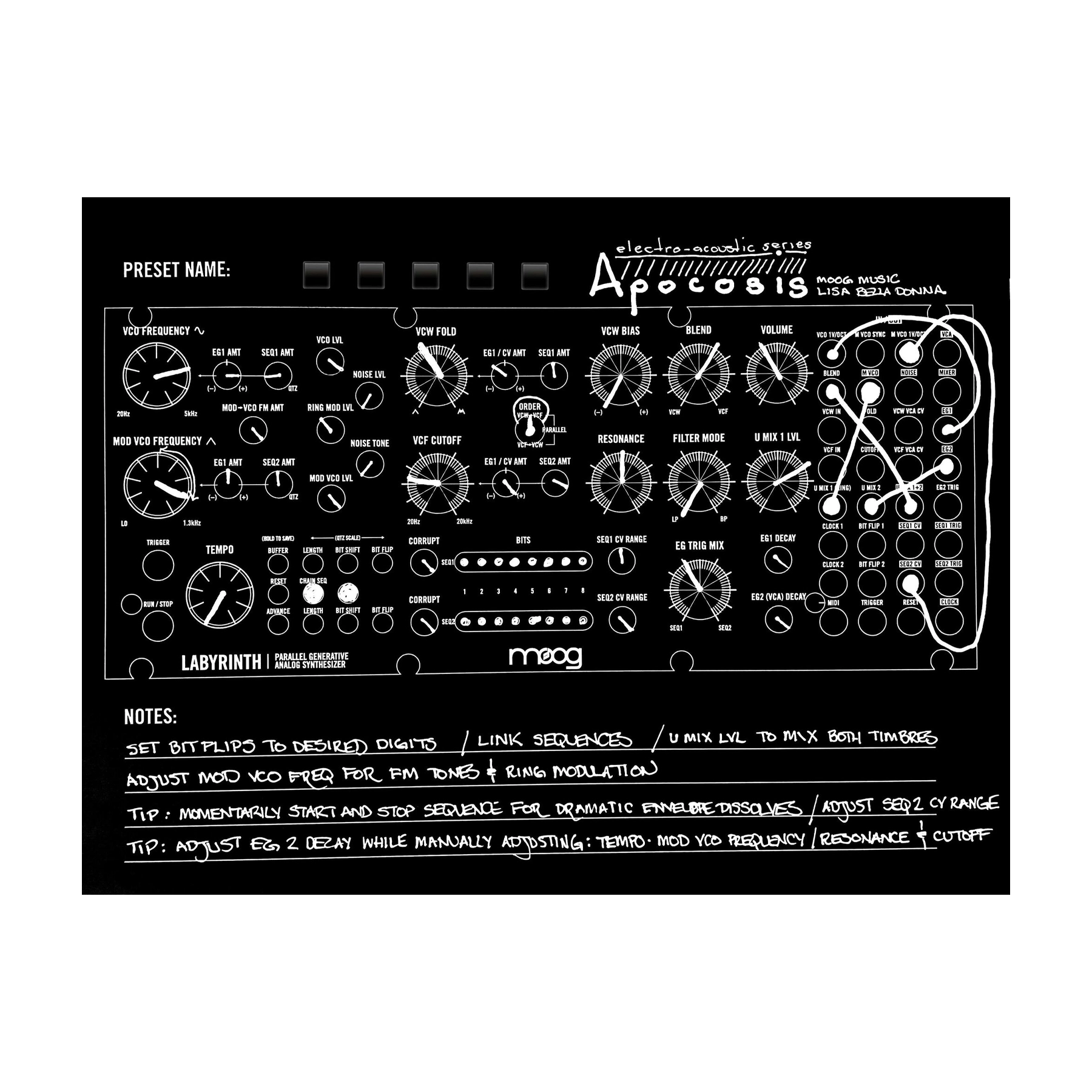 Moog Labyrinth Semi-modular Parallel Generative Analog Synthesizer - B-Stock