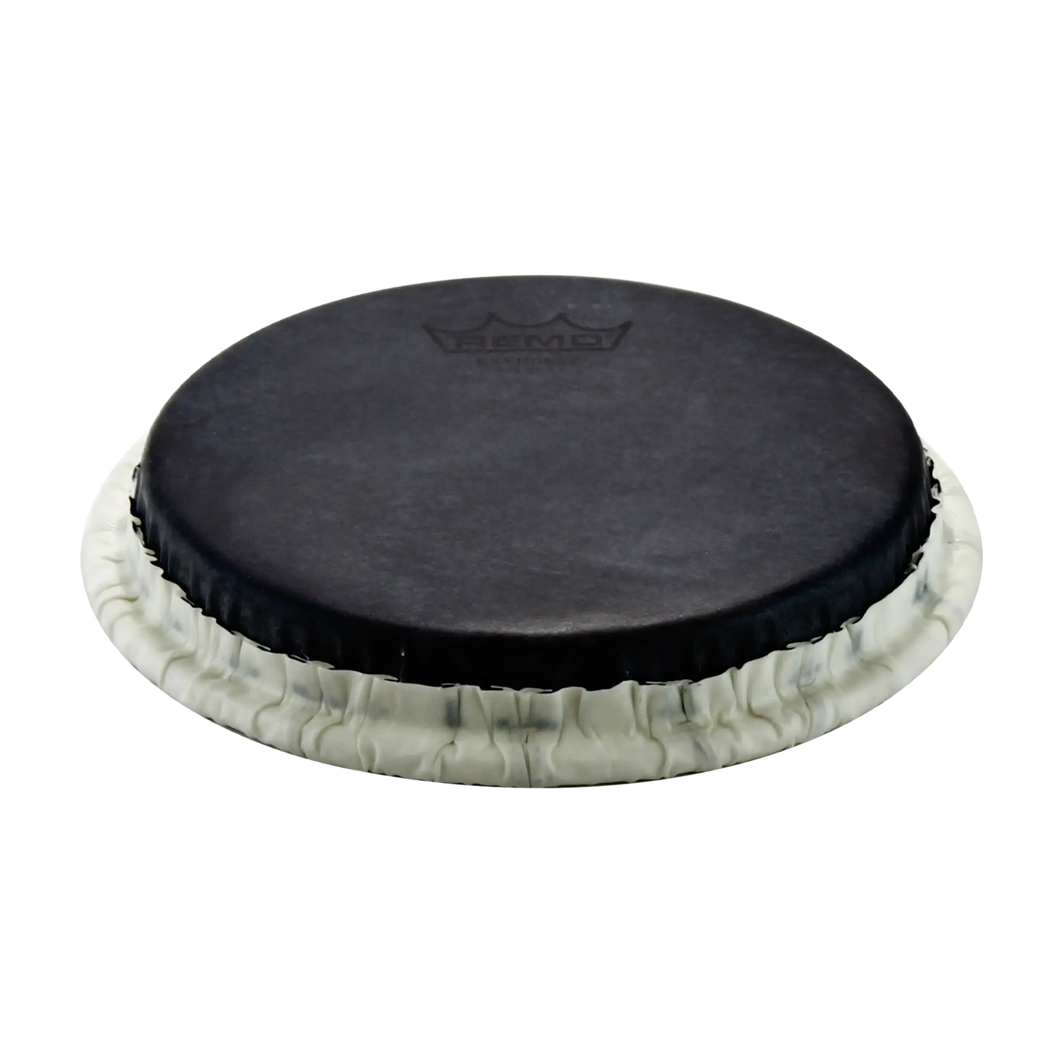 Remo Skyndeep Tucked 0715 Bongo Heads - Black Calfskin Graphic