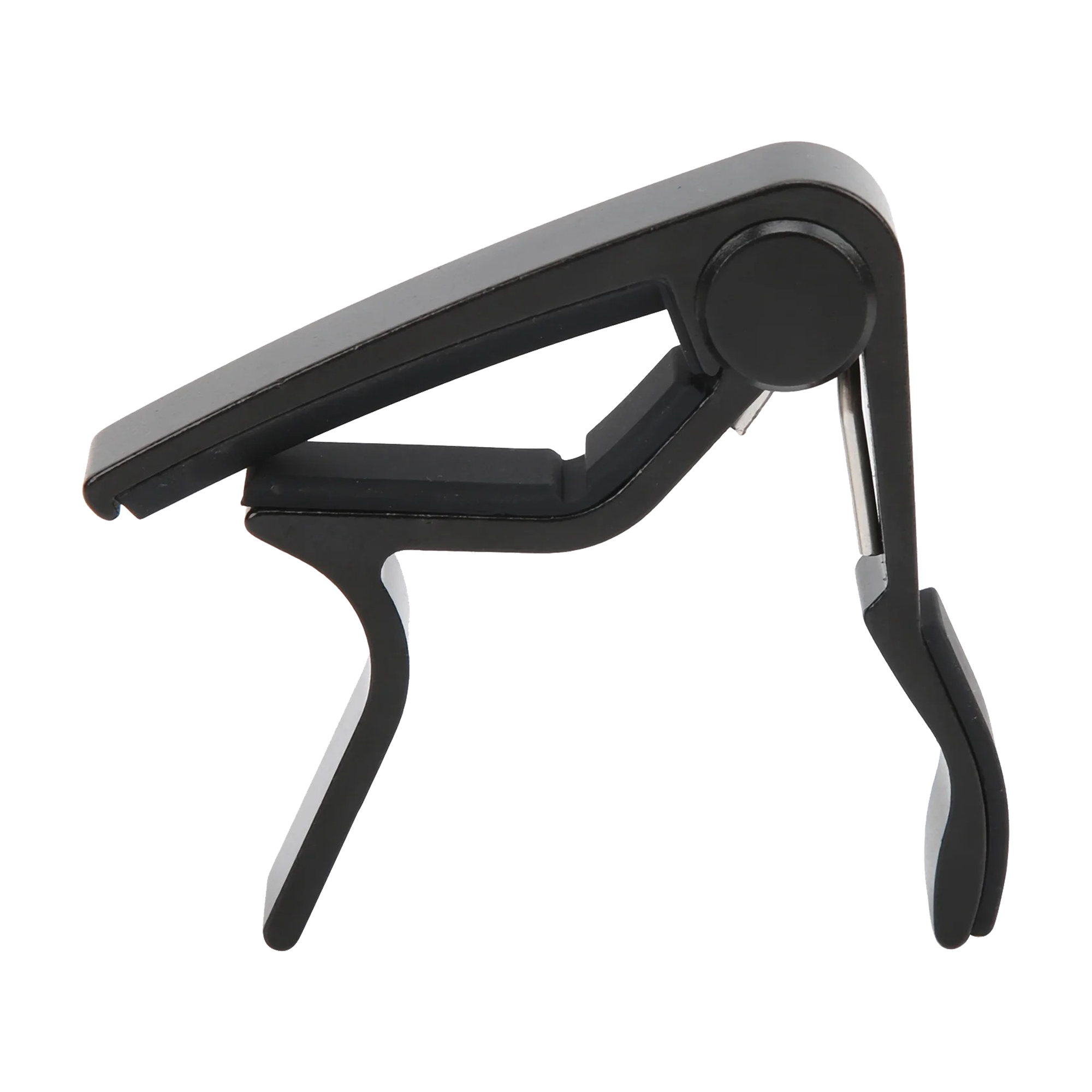 Front view of PBS MC-08 Guitar Capo for Acoustic and Electric Guitars - Black