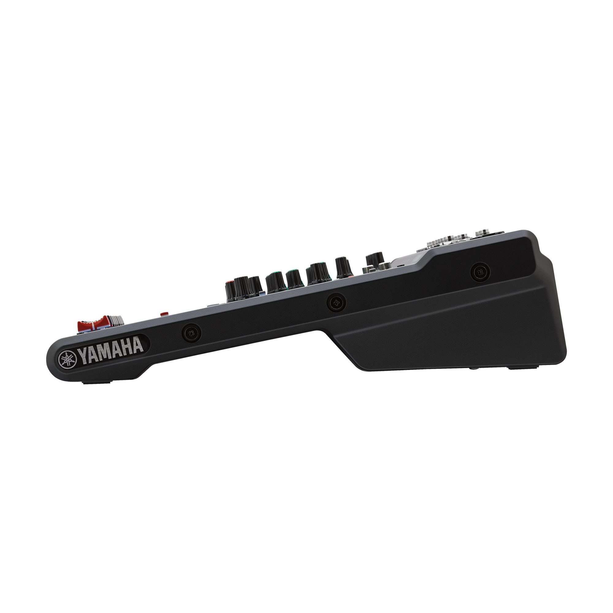Side view of Yamaha 10-Channel Mixer MG10XUF Analog Mixer W/ Effect & USB Interface