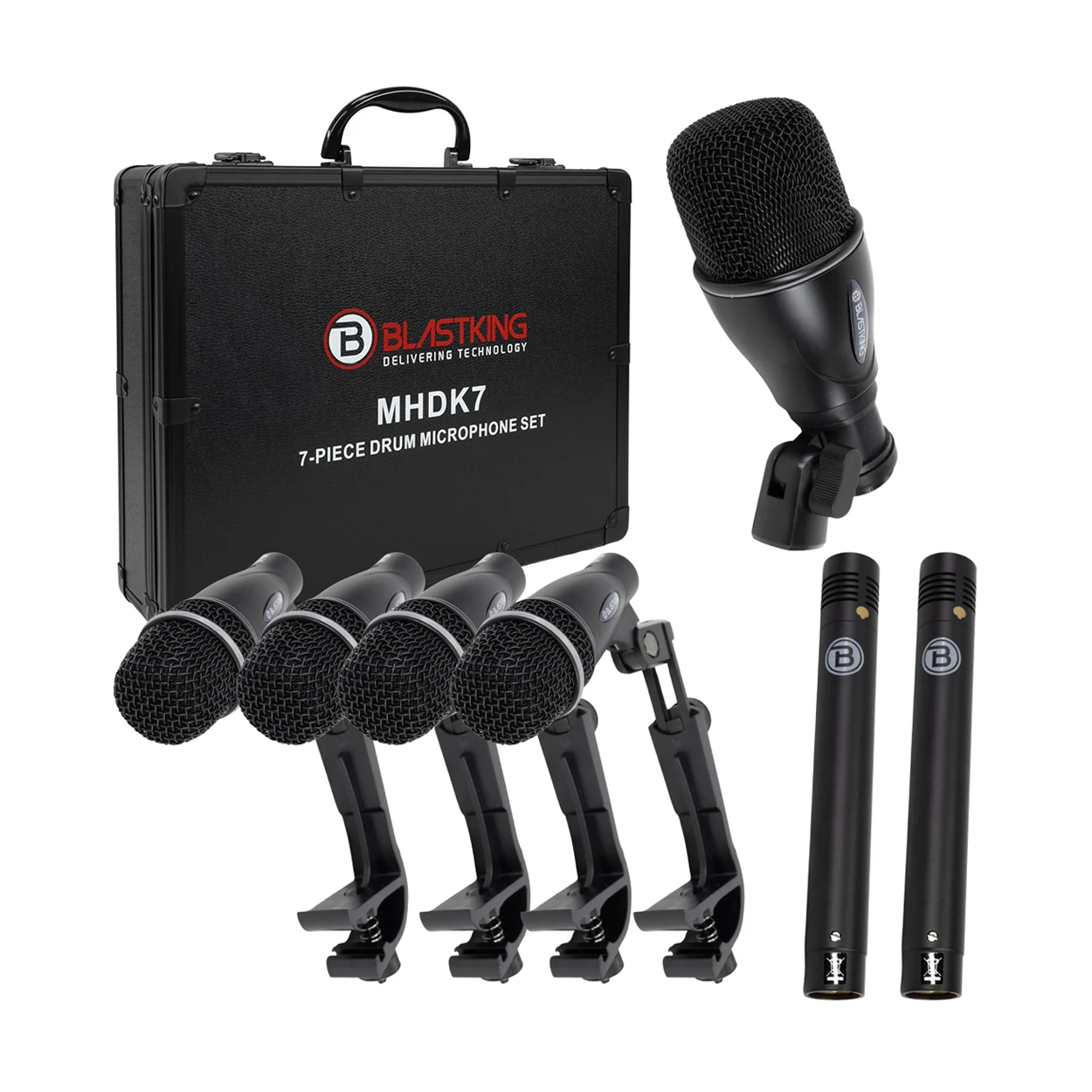 Blastking MHDK7 7-Piece Drum Microphone Set