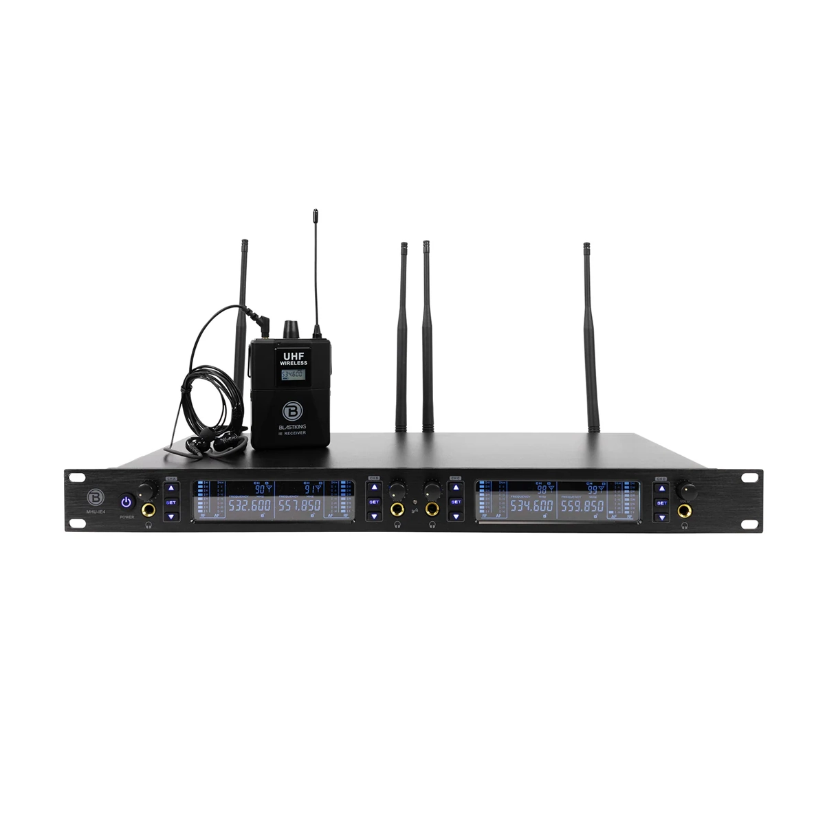 Blastking MHU-Quad Uhf WirLE4 eless In-Ear Monitor System