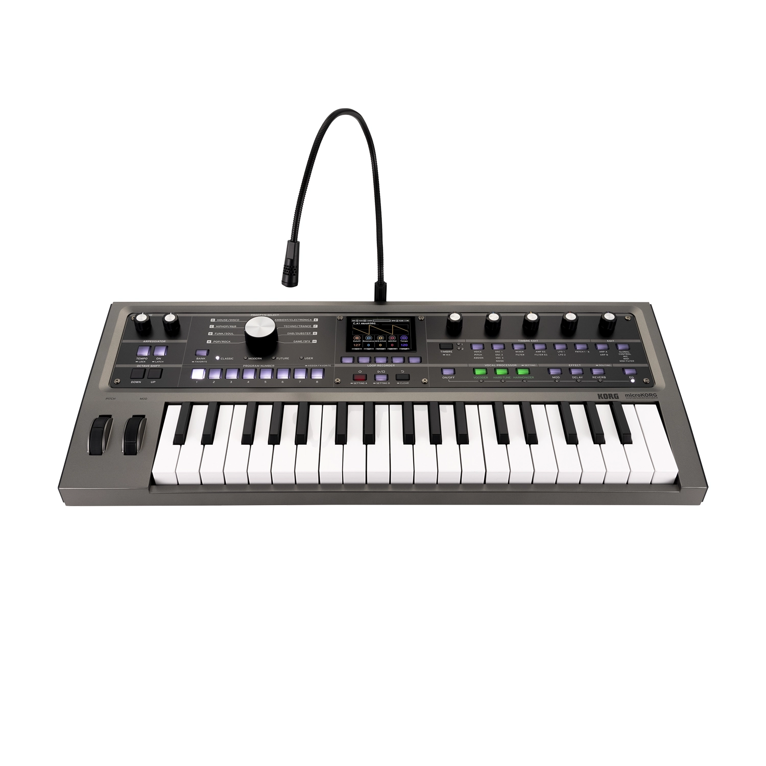 Korg Microkorg 2 37-Key Virtual Analog Synthesizer And Vocoder front view