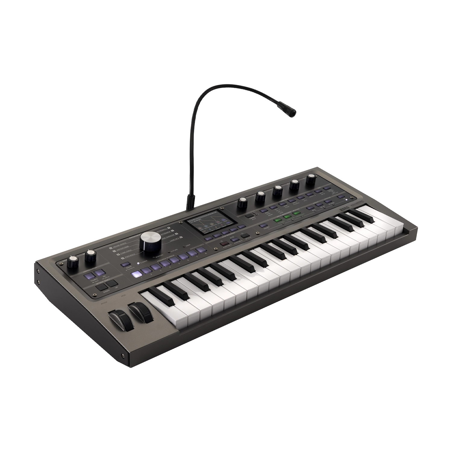Korg Microkorg 2 37-Key Virtual Analog Synthesizer And Vocoder front side angle view