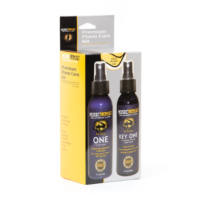 MusicNomad MN132 3-Piece Premium Piano Care Kit